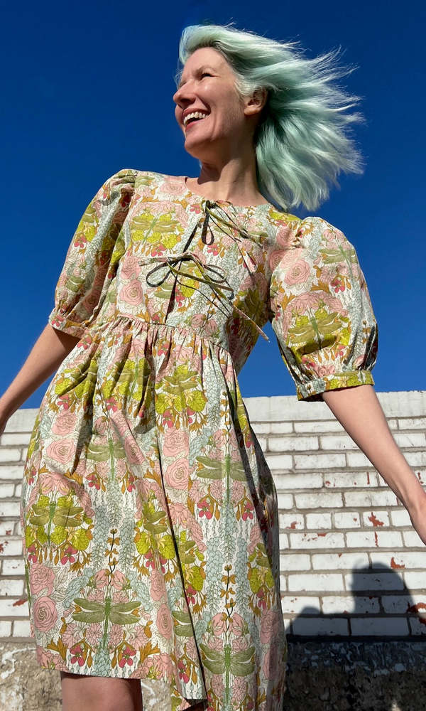 Birds of North America Corvid Dress - Summer Sleep