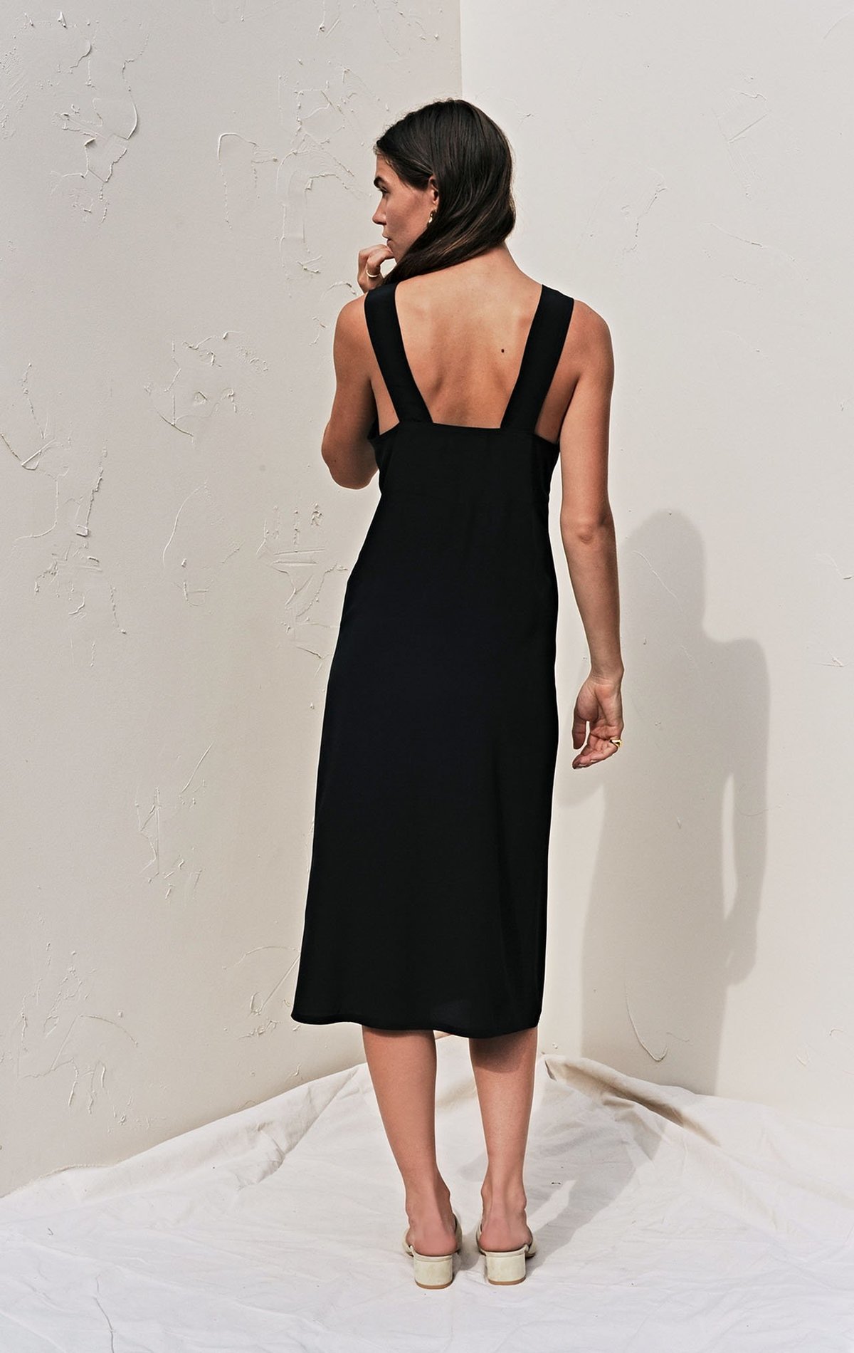 The Great Eros Loutro Easy Slip Dress - Black - Image 2 of 2