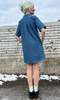 Birds of North America Turr Dress - Medium Wash - Thumbnail 10