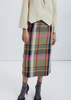 Eve Gravel Lizzie Plaid Midi Skirt - Thumbnail 1