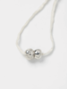 Wolf Circus Dylan Silver Pearl Silk Necklace - Thumbnail 1