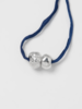 Wolf Circus Dylan Silver Pearl Silk Necklace - Thumbnail 1