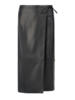 Staud Roman Leather Wrap Skirt - Thumbnail 1