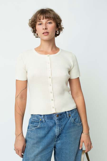 Ganni viscose twill wrap blouse - tigers eye | Garmentory