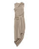 JW ANDERSON Tie Detail Sleeveless Dress - Brown - Thumbnail 1