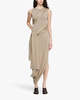 JW ANDERSON Tie Detail Sleeveless Dress - Brown - Thumbnail 2