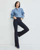 Veronica Beard Beverly High Rise Skinny Flare Jeans - Indigo - Thumbnail 4