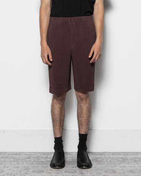HOMME PLISSE ISSEY MIYAKE Tight Twist Cotton Knit Shorts | Garmentory