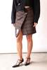 MM6 Maison Margiela Checkered Wool Mini Skirt - Brown/Black - Thumbnail 3