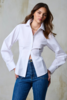 Hevron Drexel Shirt - White - Thumbnail 1