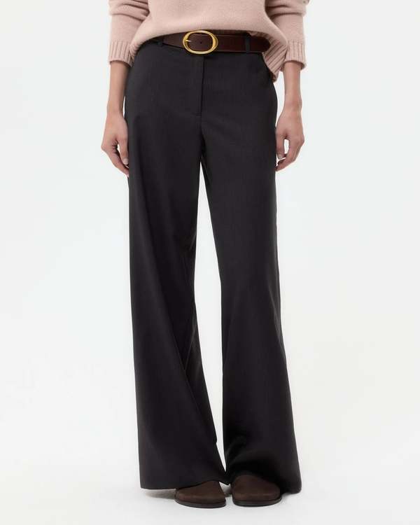 TWP Downing Pant in Micro Herringbone Wool Suiting