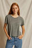 Perfect White Tee Harley Boxy Crew top - Heather Grey - Thumbnail 1
