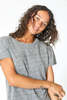 Perfect White Tee Harley Boxy Crew top - Heather Grey - Thumbnail 3