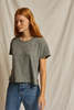 Perfect White Tee Harley Boxy Crew top - Heather Grey - Thumbnail 5