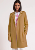 Minnie Rose Cotton Cashmere Solid Double Face Notch Collar Coat - Camel - Thumbnail 1