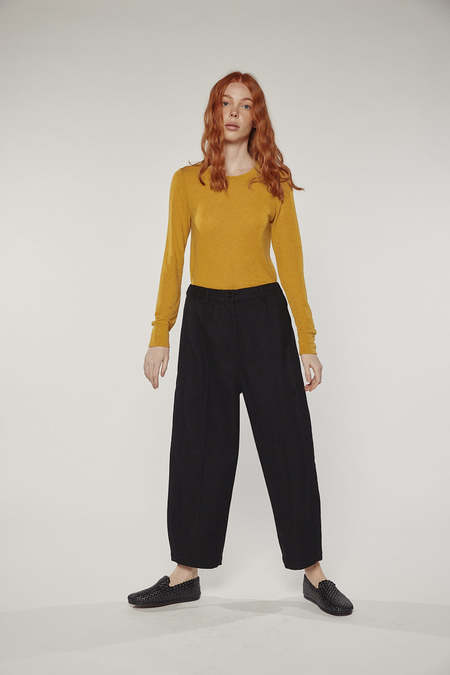 Pleats Please by Issey Miyake Fluffy Basics Pants - Black