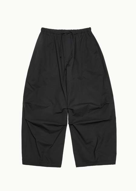 パンツ amomento | DRAWSTRING LAYERED PANTS Black-Drawstring-Layered-