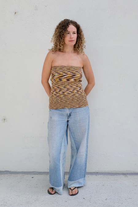 Baserange Clavo Dress - Blue Black | Garmentory