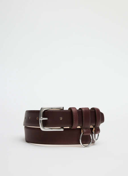 Pre-Loved Paul Harnden Shoemakers Black Leather Belt