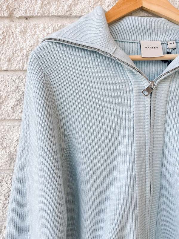 Varley Enrico Knit Jacket - Winter Sky | Garmentory