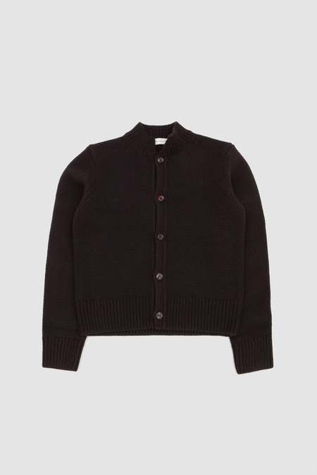 Mounia V-neck Cardigan (Black) | Garmentory