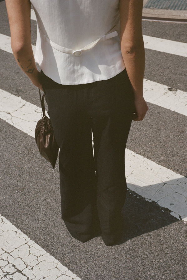 Facettes Studio Bianca Linen Pants - Black