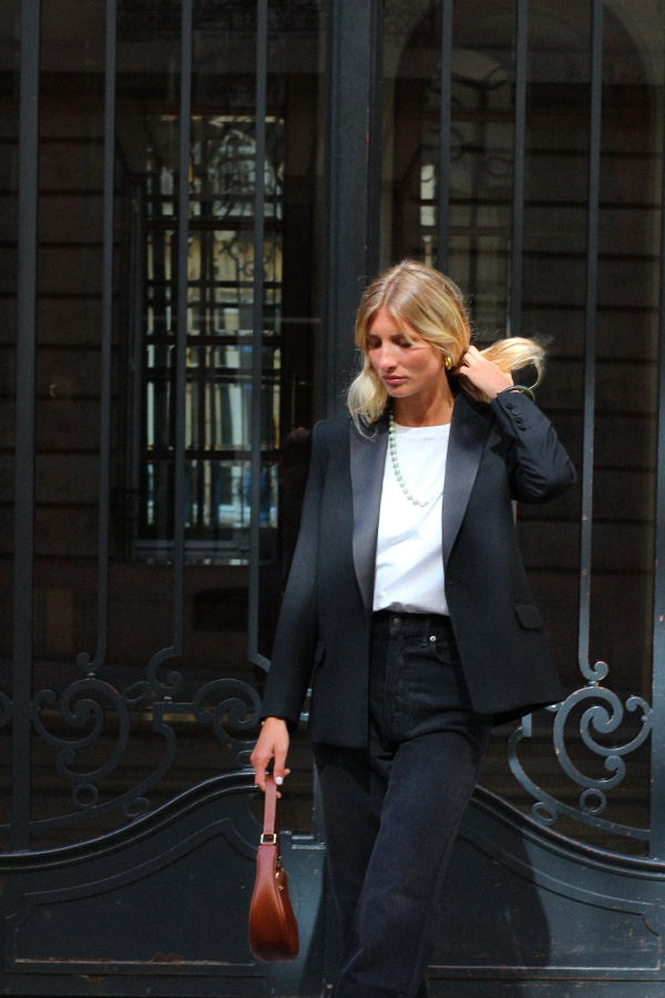 Facettes Studio Lauren Tuxedo Blazer - Black