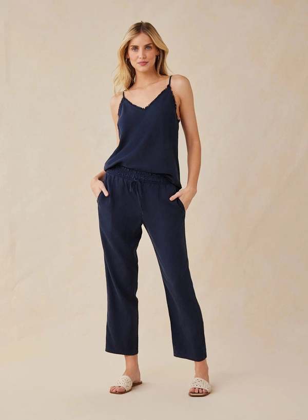 Bella Dahl Smocked Waist Trousers