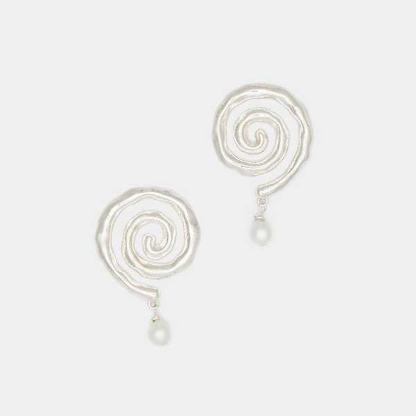 Deux Lions Sacred Spiral Earrings