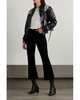Frame Crop Mini Boot en Velours Jeans - Thumbnail 3