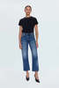 Pistola Lexi Mid Rise Bowed Straight Jean - Thumbnail 1