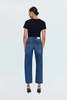 Pistola Lexi Mid Rise Bowed Straight Jean - Thumbnail 4