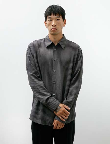 Our Legacy Retreat Shirt - Black/White Crochet | Garmentory