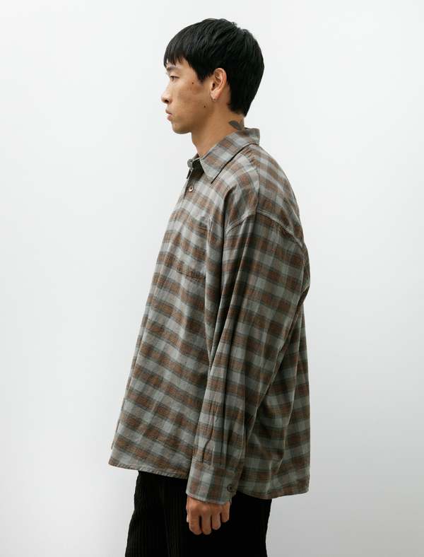 Our Legacy Borrowed Shirt Iowa Flannel Check Shirt | Garmentory