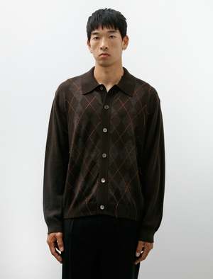 Our Legacy Evening Polo Pub Argyle Fine Wool Polo | Garmentory