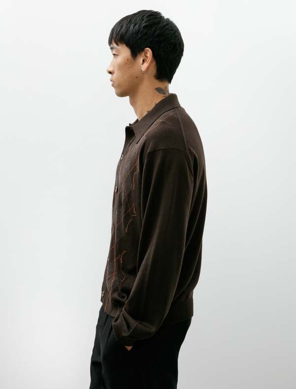 Our Legacy Evening Polo Pub Argyle Fine Wool Polo | Garmentory