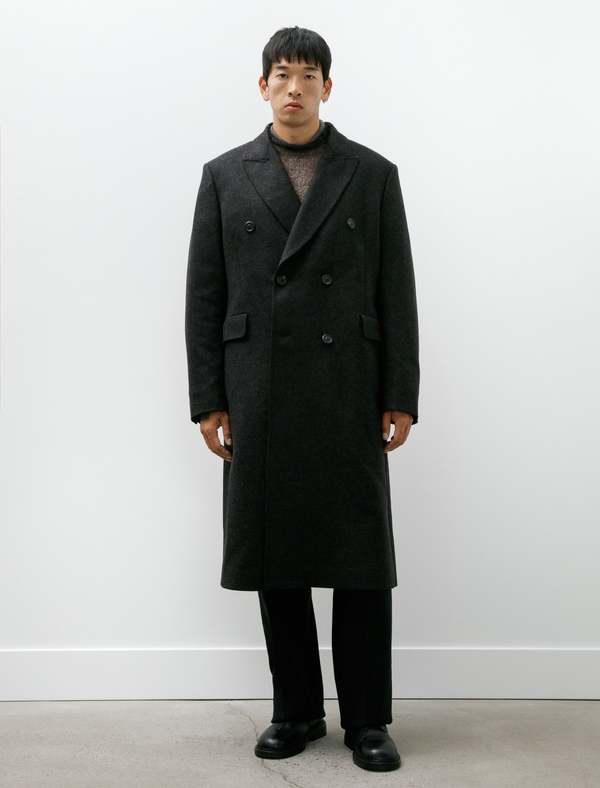 Our Legacy Whale Coat Granite Water Repellent Melton Coat | Garmentory