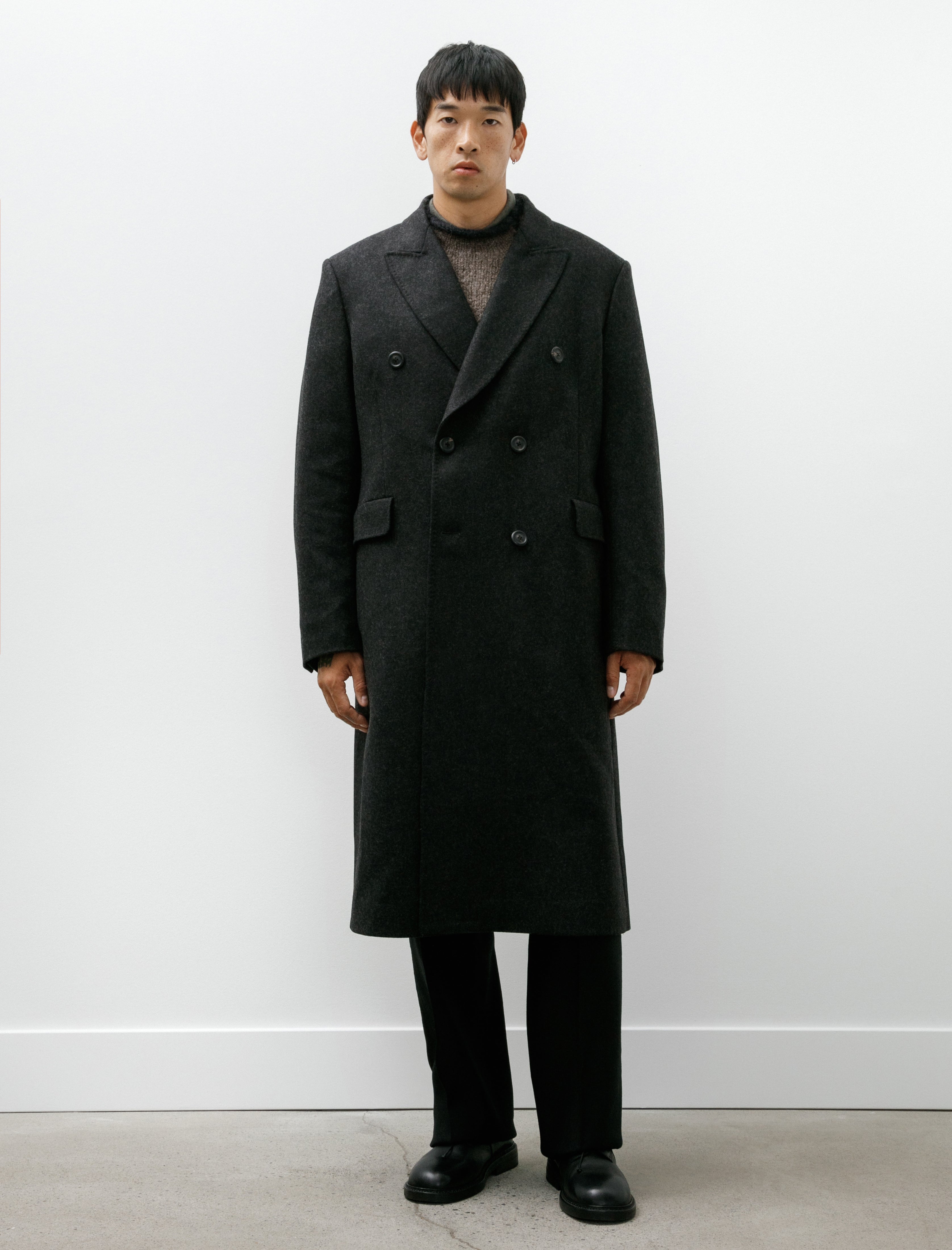 Our Legacy Whale Coat Granite Water Repellent Melton Coat | Garmentory