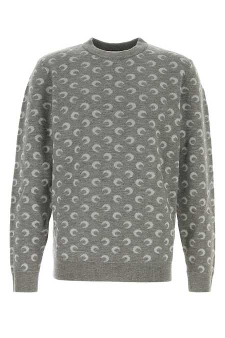 トップス MARINE SERRE Wool & Fluffy Knit Crewneck MARINE SERRE Wool and fluffy knit crewneck | Garmentory