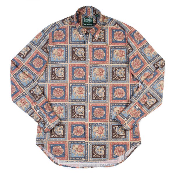 Gitman Vintage Long Sleeve Shirt - Elephant Batik