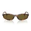 MIU MIU 0MU A06S 14L09Z Havana Miele Sunglasses - Marrone - Thumbnail 1