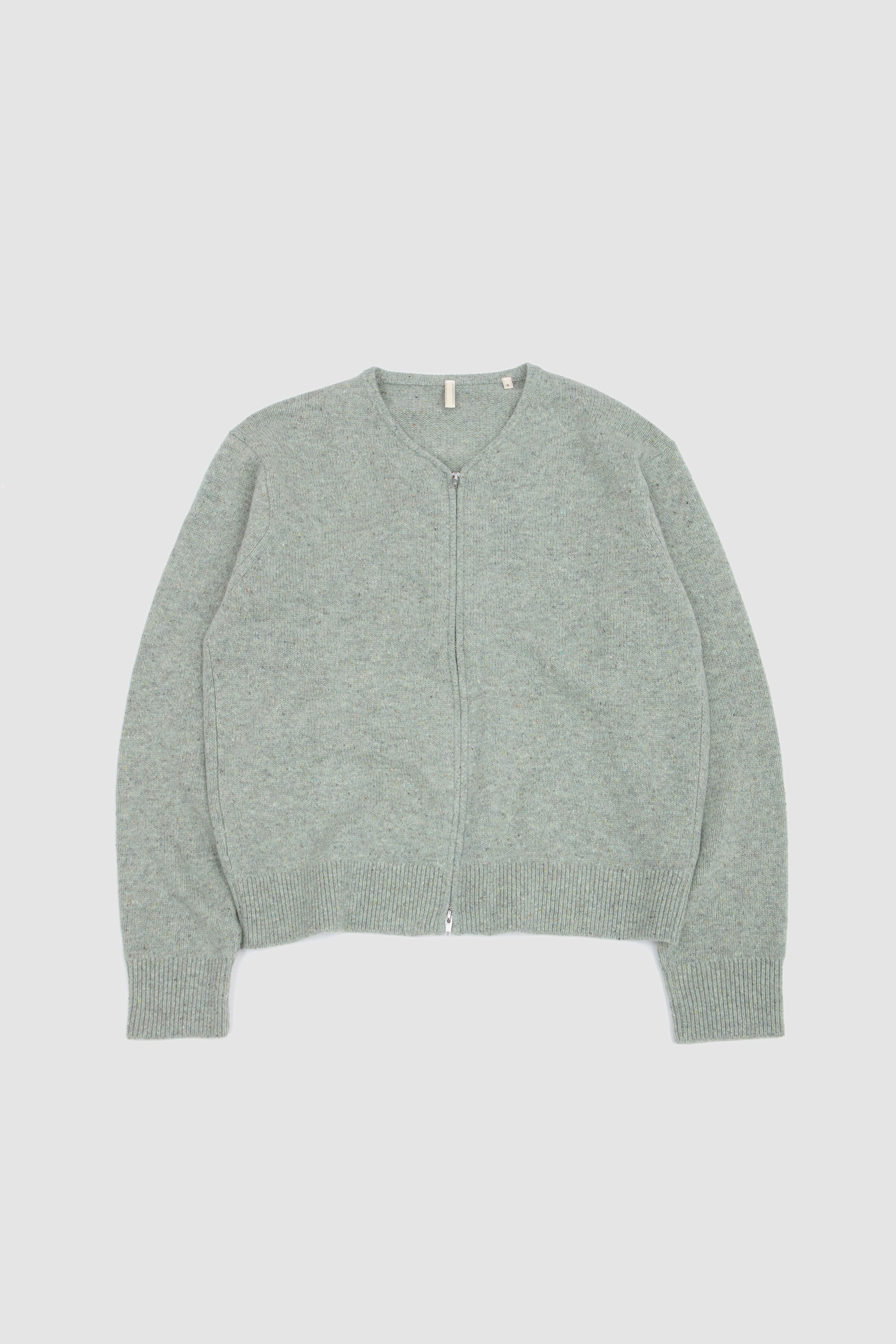 Donegal-Zip-Cardigan-Green- 