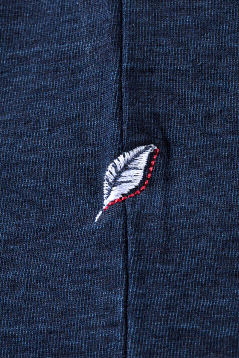 Pure Blue Japan SS-5011-D Knitted Indigo Jersey T-shirt