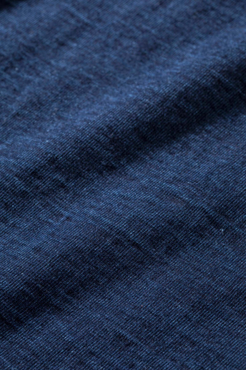 Pure Blue Japan SS-5011-D Knitted Indigo Jersey T-shirt