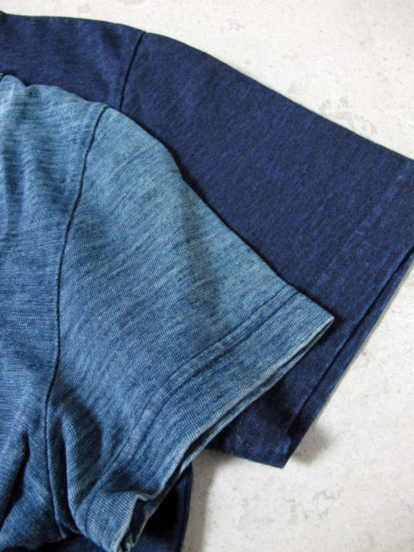 Pure Blue Japan SS-5011-D Knitted Indigo Jersey T-shirt