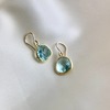 Katie Waltman Jewelry Medium Aquamarine Bezel Earrings - Thumbnail 4