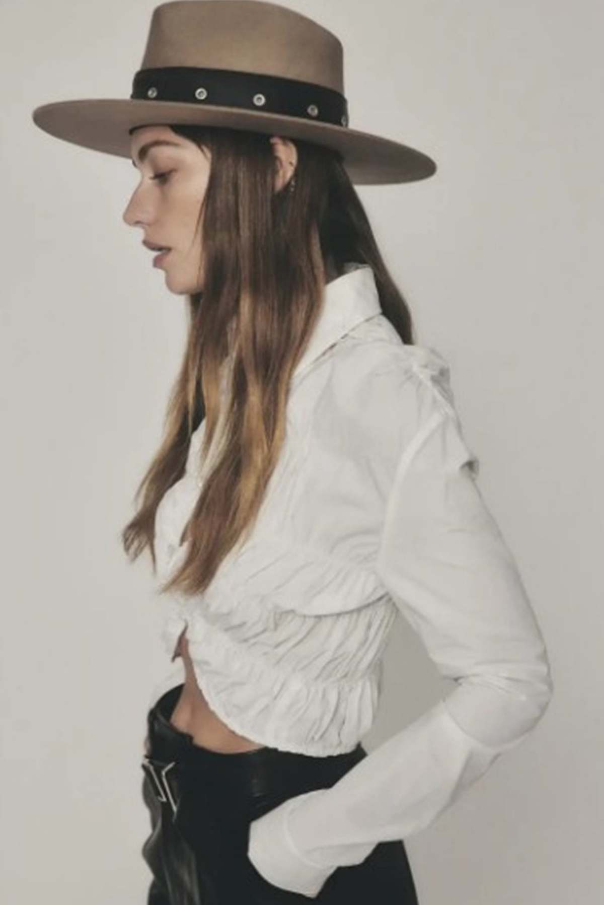 Janessa Leone Bennett Wool Hat - Clay - Image 3 of 3