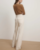 Veronica Beard Crosbie High Rise Wide Leg Jeans - Ecru - Thumbnail 7