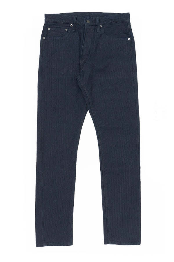 Pure Blue Japan [1177-ID] Woven Sashiko 5 Pockets Pants - Relaxed Tapered