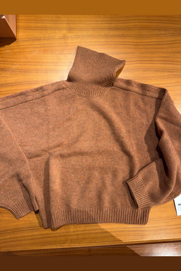 Le Kasha Bangkok High Neck Sweater - Terracotta